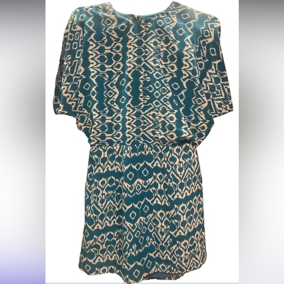 Wren 100% Silk Geometric Print Dress - Picture 2 of 11